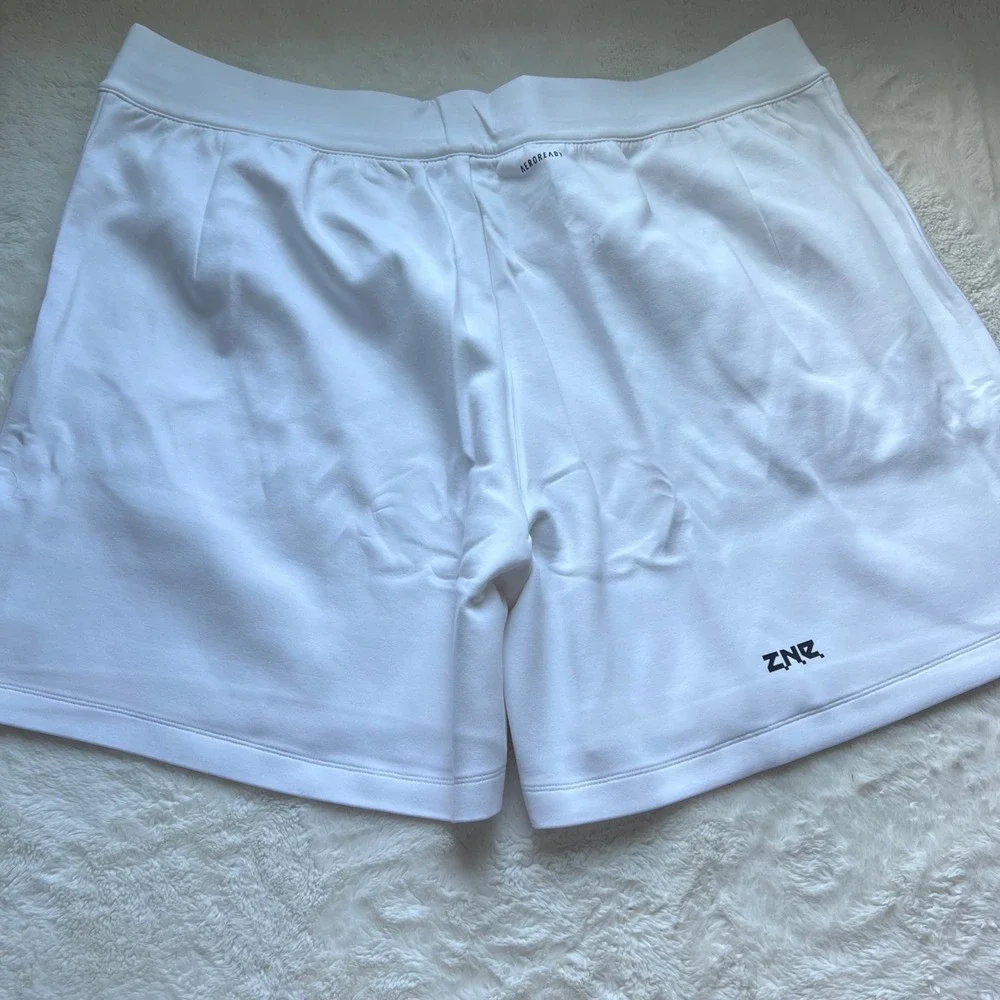 Adidas M ZNE Premium Shorts White Mens Size 3XL IN5098 Multi Sport Athletic New